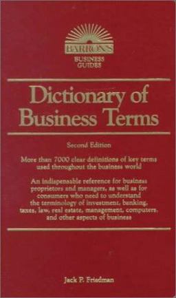 Dictionary of Business Terms