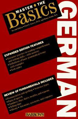 Master the Basics German 2nd 9780812090017 Front Cover