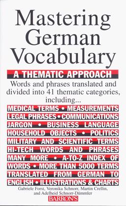 Mastering German Vocabulary: a Thematic Approach  9780812091083 Front Cover