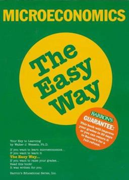 Microeconomics the Easy Way  9780812096019 Front Cover