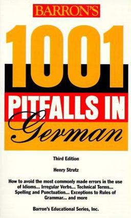 1001 Pitfalls in German 3rd 9780812096521 Front Cover