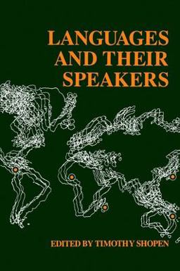 Languages and Their Speakers  9780812212501 Front Cover