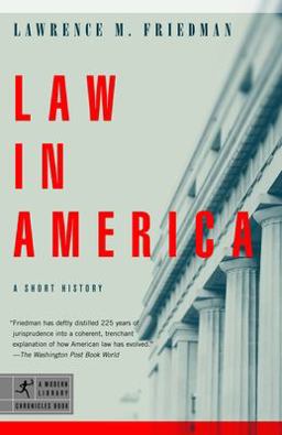 Law in America A Short History  9780812972856 Front Cover