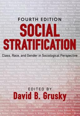 Social Stratification Class, Race, and Gender in Sociological Perspective 4th 9780813346717 Front Cover