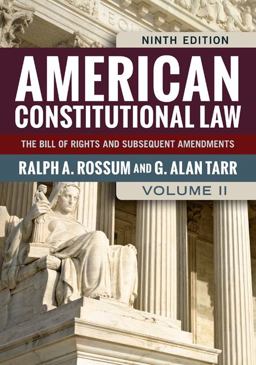 American Constitutional Law The Bill of Rights and Subsequent Amendments 9th 9780813347479 Front Cover