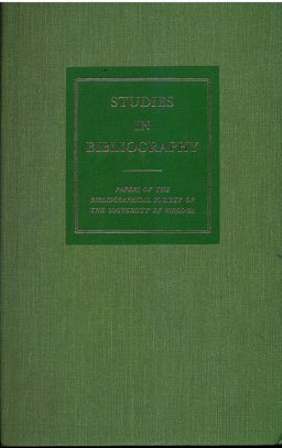 Studies in Bibliography