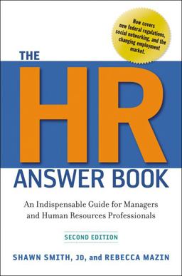 HR Answer Book An Indispensable Guide for Managers and Human Resources Professionals 2nd 9780814417171 Front Cover