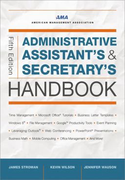 Administrative Assistant's and Secretary's Handbook 5th 9780814433522 Front Cover
