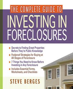 Complete Guide to Investing in Foreclosures  9780814472880 Front Cover