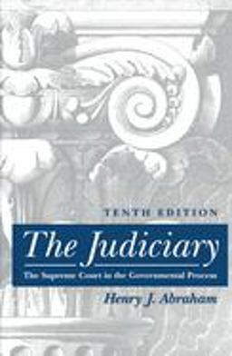 Judiciary Tenth Edition 10th 9780814706534 Front Cover