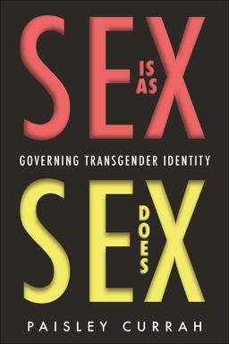 Sex Is As Sex Does Governing Transgender Identity  9780814717103 Front Cover