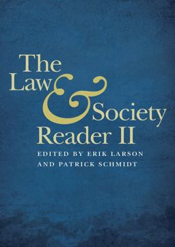 Law and Society Reader II  9780814770610 Front Cover