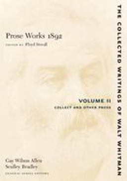 Prose Works 1892: Volume II