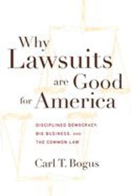 Why Lawsuits Are Good for America Disciplined Democracy, Big Business, and the Common Law  9780814799161 Front Cover