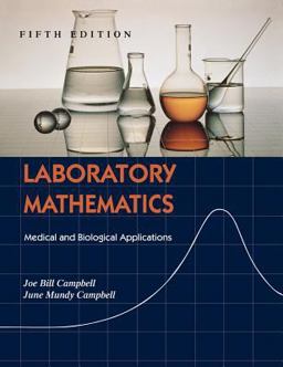 Laboratory Mathematics Medical and Biological Applications 5th 9780815113973 Front Cover
