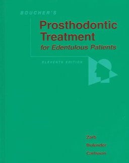 Prosthodontic Treatment for Edentulous Patients 11th 9780815198994 Front Cover
