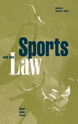 Sports and the Law Major Legal Cases  9780815302209 Front Cover