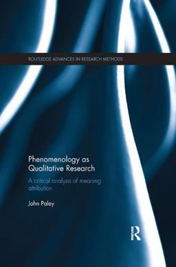 Phenomenology As Qualitative Research