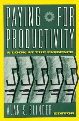 Paying for Productivity A Look at the Evidence  9780815709992 Front Cover