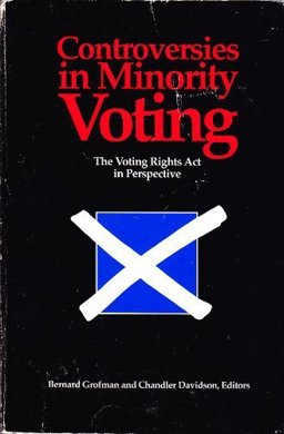 Controversies in Minority Voting The Voting Rights Act in Perspective  9780815717515 Front Cover