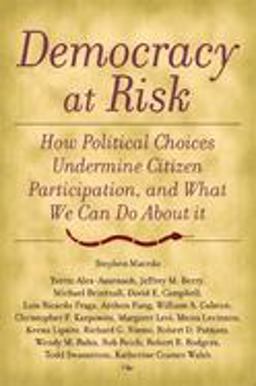 Democracy at Risk How Political Choices Undermine Citizen Participation, and What We Can Do about It  9780815754053 Front Cover