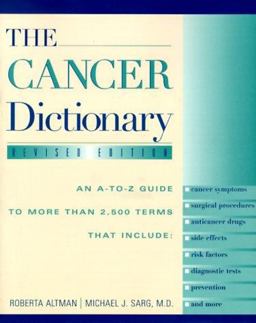 Cancer Dictionary 2nd 9780816039548 Front Cover