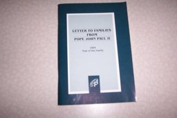 Letter to Families from Pope John Paul II