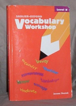 Vocabulary Workshop, Student Text, Level D 1st 9780821576090 Front Cover