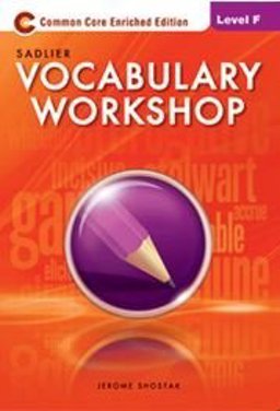 Vocabulary Workshop: Level F 1st 9780821580110 Front Cover
