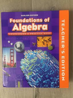 Foundations of Algebra Sourcebook and Practice Book Foundations of Algebra Sourcebook and Practice Book
