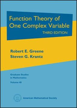 Function Theory of One Complex Variable 3rd 9780821839621 Front Cover