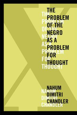 X--The Problem of the Negro As a Problem for Thought  9780823254071 Front Cover