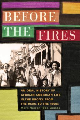 Before the Fires An Oral History of African American Life in the Bronx from the 1930s to The 1960s  9780823273539 Front Cover