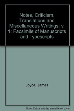 Notes, Criticism, Translations and Miscellaneous Writings