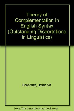 Theory of Complementation in English Syntax