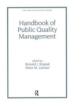 Handbook of Public Quality Management  9780824704155 Front Cover