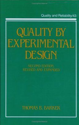 Quality by Experimental Design 2nd 9780824789107 Front Cover