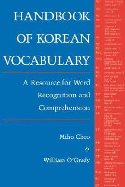 Handbook of Korean Vocabulary A Resource for Word Recognition and Comprehension  9780824818159 Front Cover
