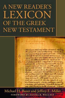 New Reader's Lexicon of the Greek New Testament  9780825420092 Front Cover