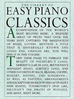 Library of Easy Piano Classics  9780825612848 Front Cover