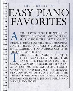 Library of Easy Piano Favorites  9780825614835 Front Cover