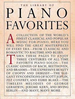 Library of Piano Favorites  9780825616136 Front Cover