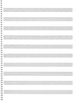 74. Spiral Book: 10-Stave Passantino Manuscript Paper  9780825690747 Front Cover