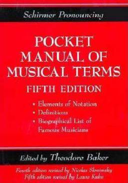 Schirmer Pronouncing Pocket Manual of Musical Terms