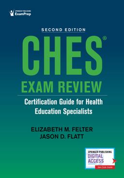 CHES(R) Exam Review Certification Guide for Health Education Specialists  9780826136275 Front Cover