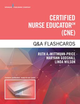 Certified Nurse Educator Q and A Flashcards  9780826137029 Front Cover