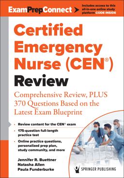     CERTIFIED EMERGENCY NURSE (CEN) REV  9780826143723 Front Cover