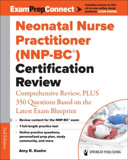 Neonatal Nurse Practitioner Nnp-bc Certification Review:  9780826169938 Front Cover