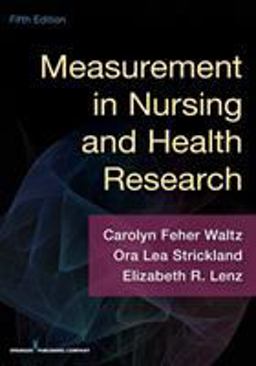 Measurement in Nursing and Health Research, Fifth Edition 5th 9780826170613 Front Cover