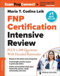 Family Nurse Practitioner Certification Intensive Review:  9780826170668 Front Cover
